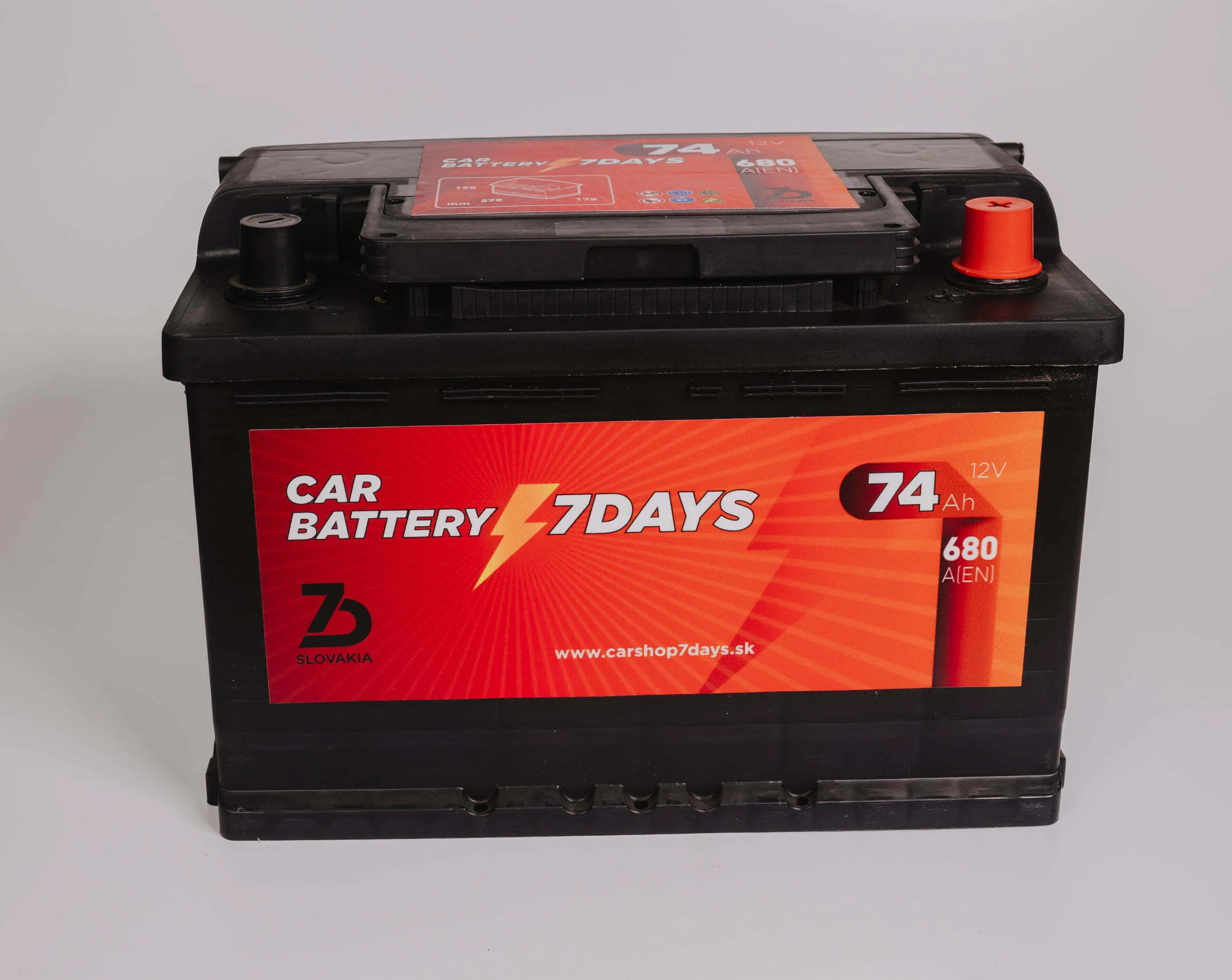 AUTOBATÉRIA CAR BATTERY 7DAYS 74Ah 680A – Obrázok 2